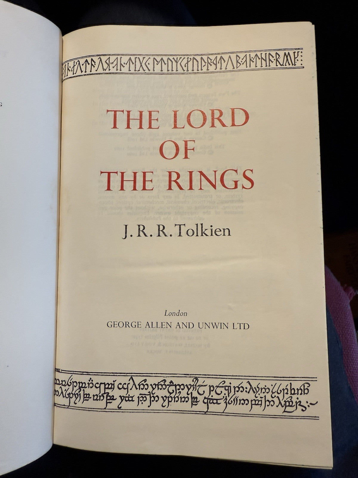 JRR Tolkien : The Lord of the Rings (Deluxe Edition) India Paper 1st 1969