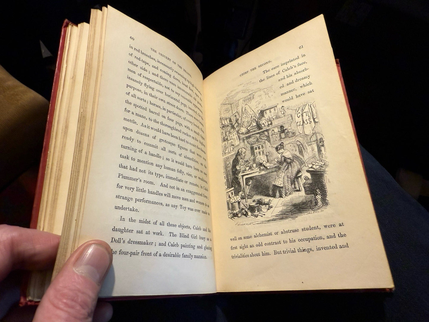 1846 Charles Dickens : The Cricket on the Hearth : 1st Ed / 2nd State