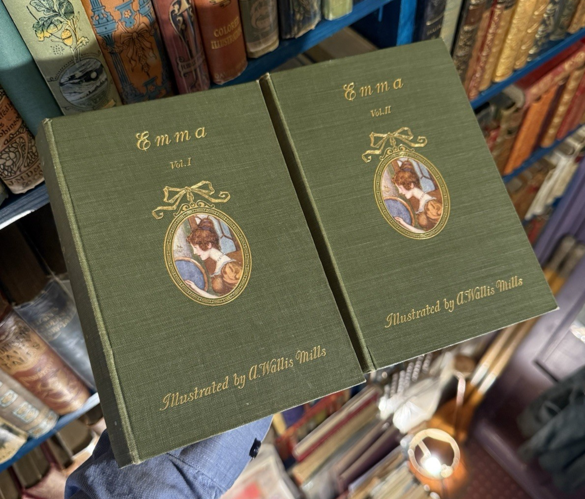 Jane Austen : Emma (2 Volumes) Illustrations in Colour : VGC