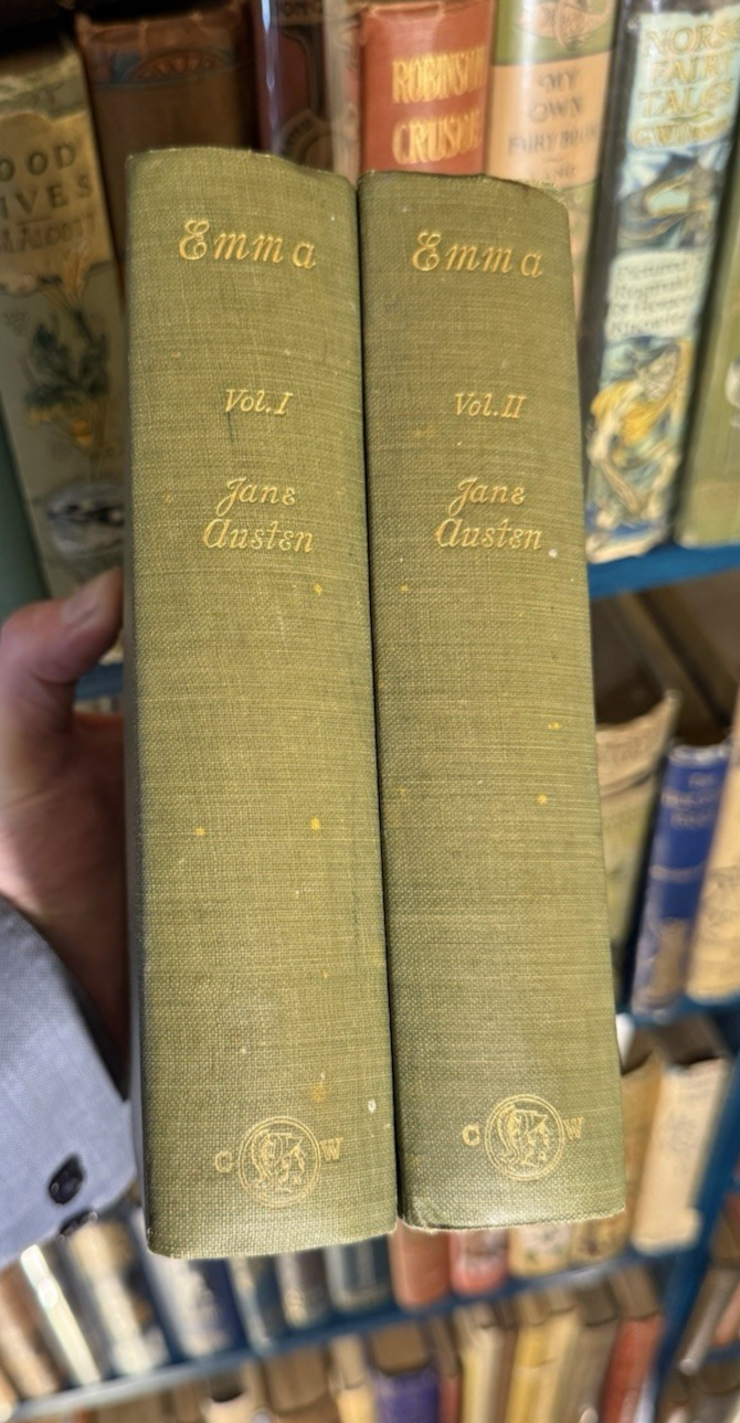 Jane Austen : Emma (2 Volumes) Illustrations in Colour : VGC