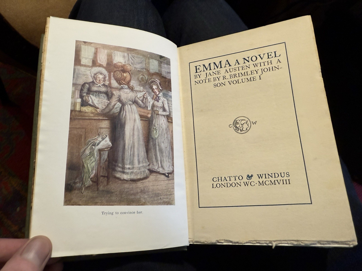 Jane Austen : Emma (2 Volumes) Illustrations in Colour : VGC