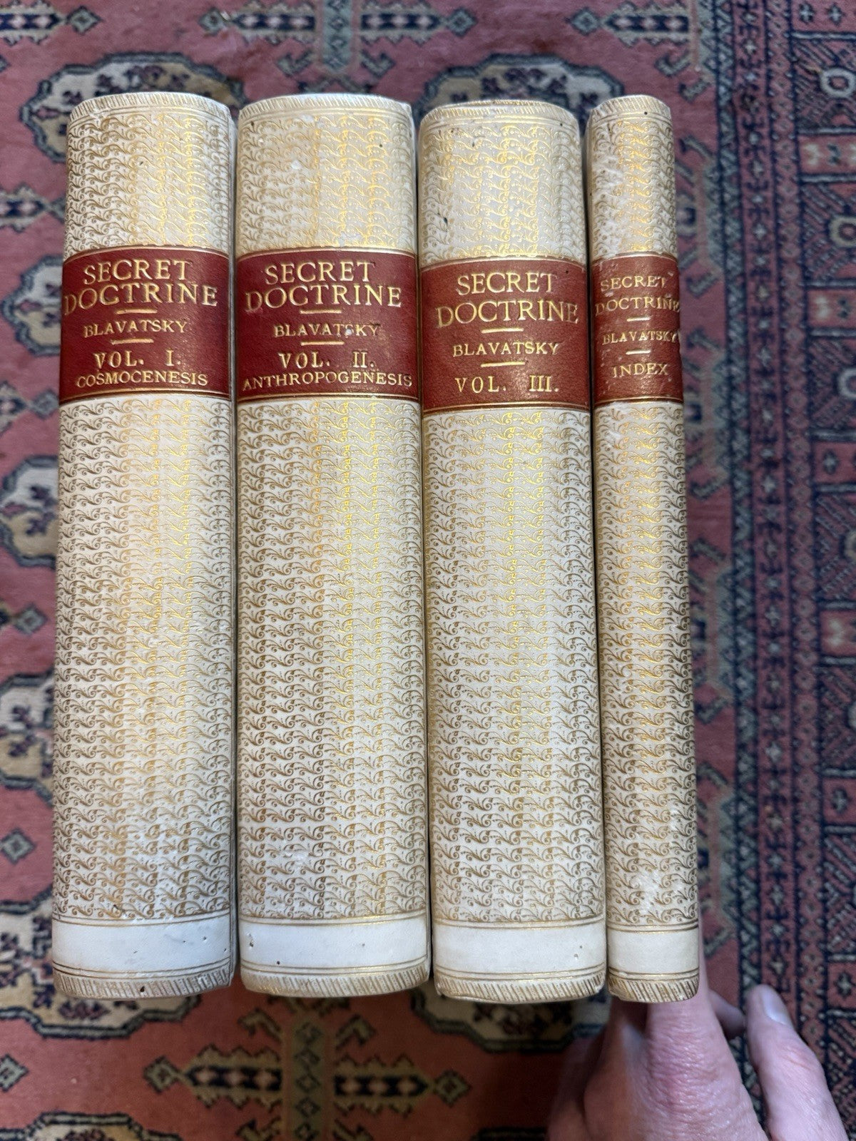 1905 Blavatsky : The Secret Doctrine : Vellum Presentation Hyderabad