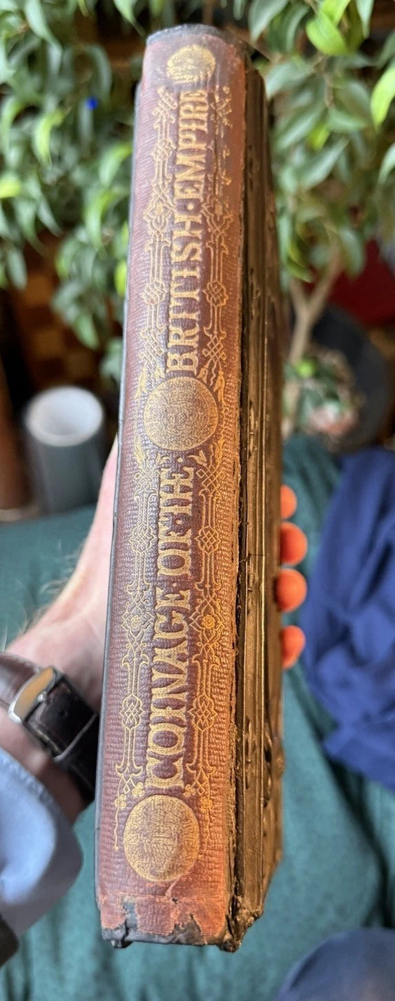 1855 The Coinage of the British Empire : Papier Mache Fine Binding : Humphreys