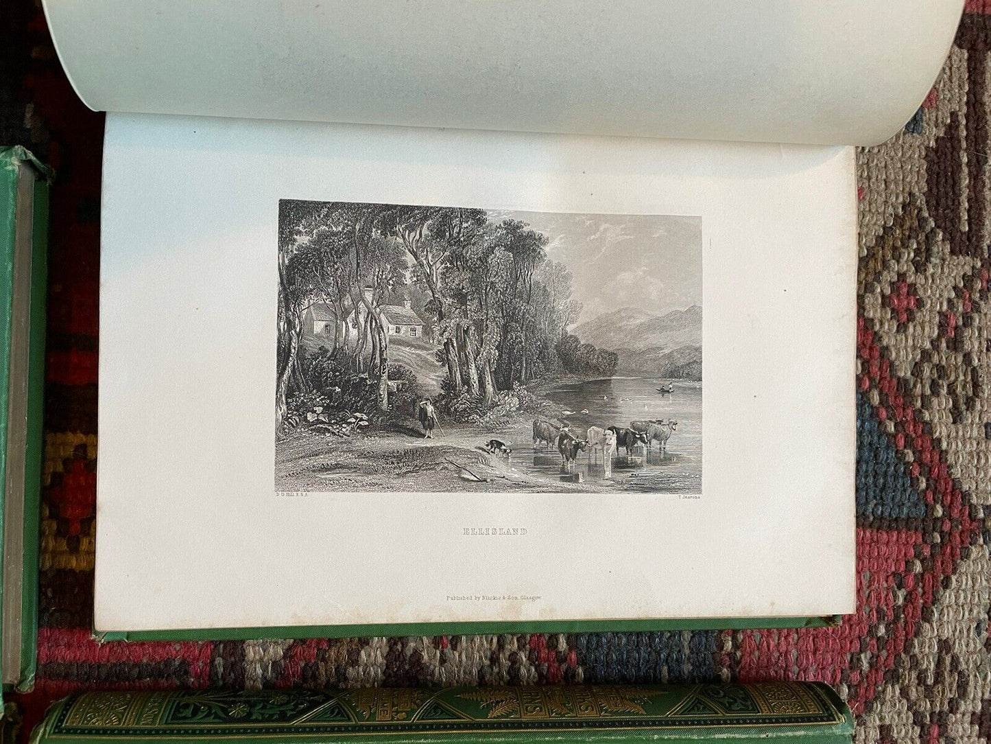 1877 The Works of Robert Burns (4 Vols) Decorative Cloth Bindings : Scots Poems