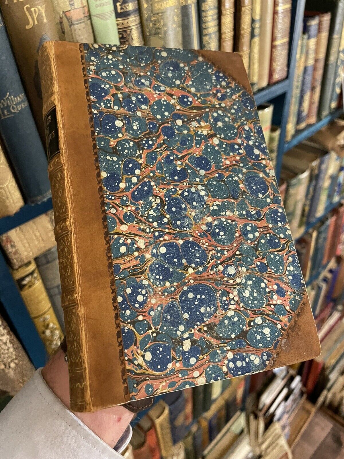 1855 Life of George Washington by Washington Irving (4 Volumes) Leather Bindings