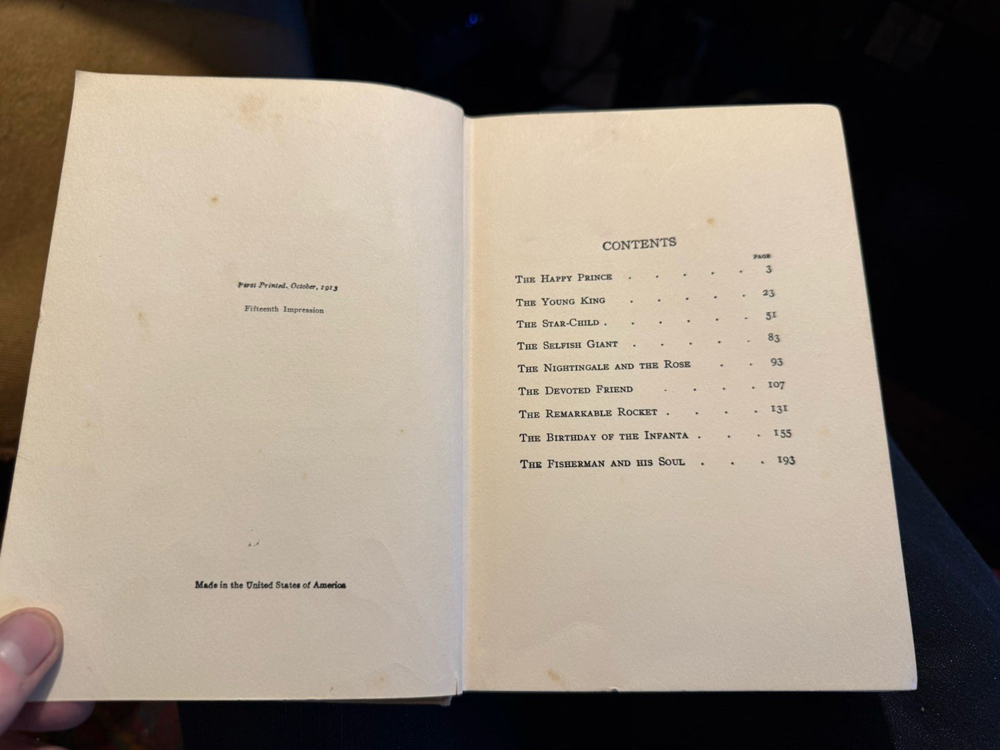 1913 Oscar Wilde : The Happy Prince and Other Fairy Tales : Illustrated