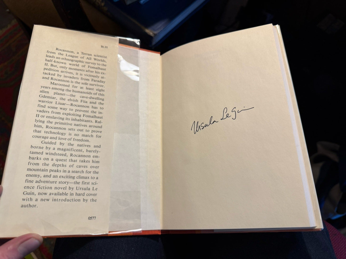 Ursula K. Le Guin (SIGNED) Rocannon's World : HB / DW : 1975