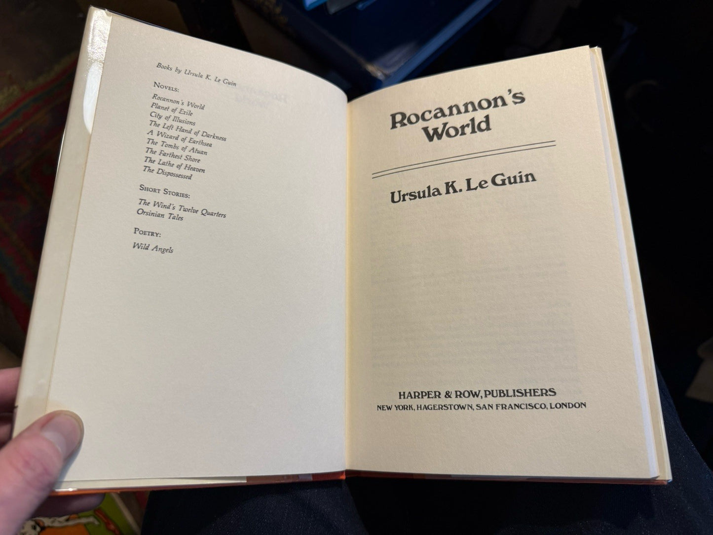 Ursula K. Le Guin (SIGNED) Rocannon's World : HB / DW : 1975