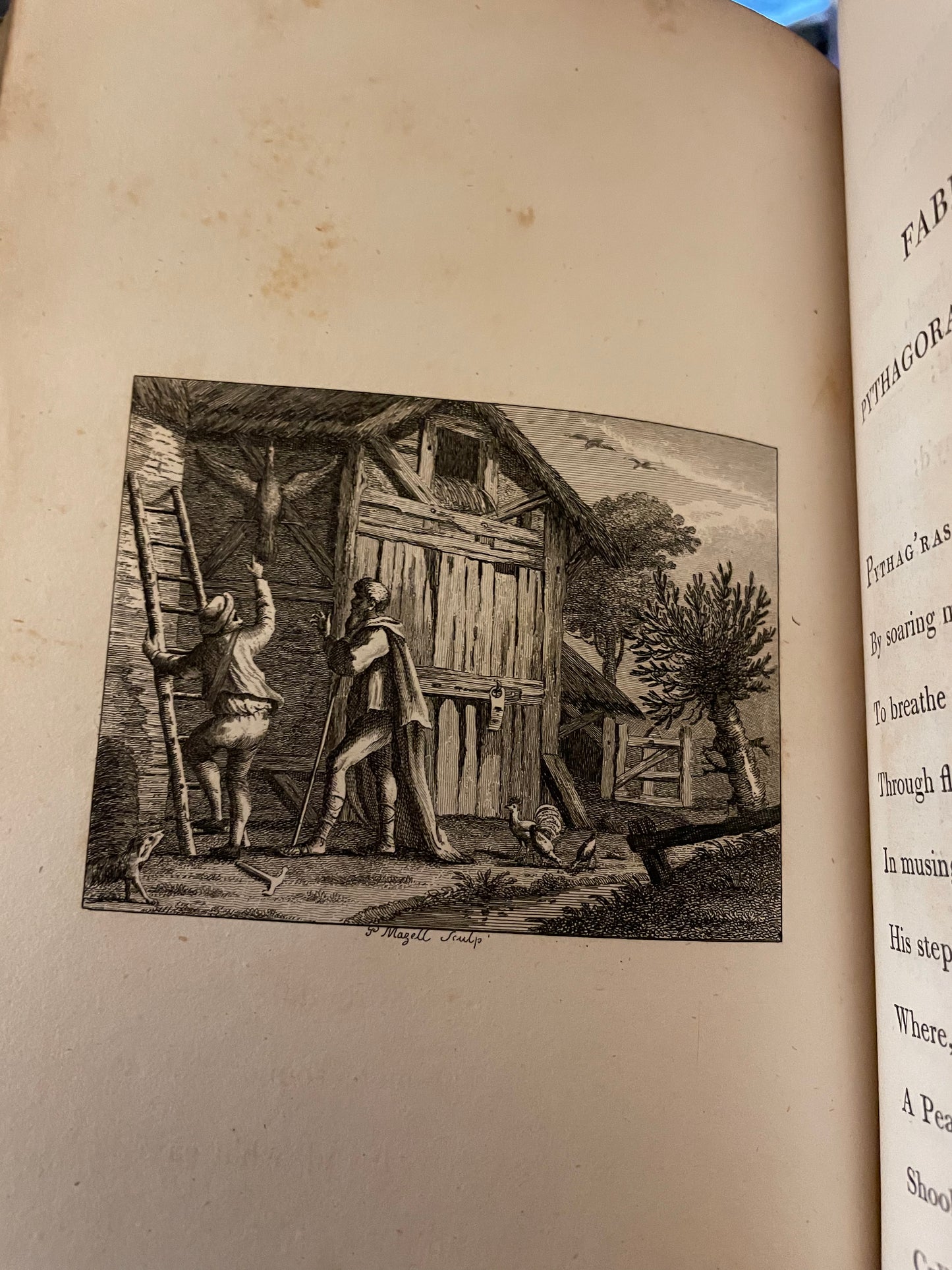 1793 Fables by John Gay : 12 William Blake Plates : 2 Volumes