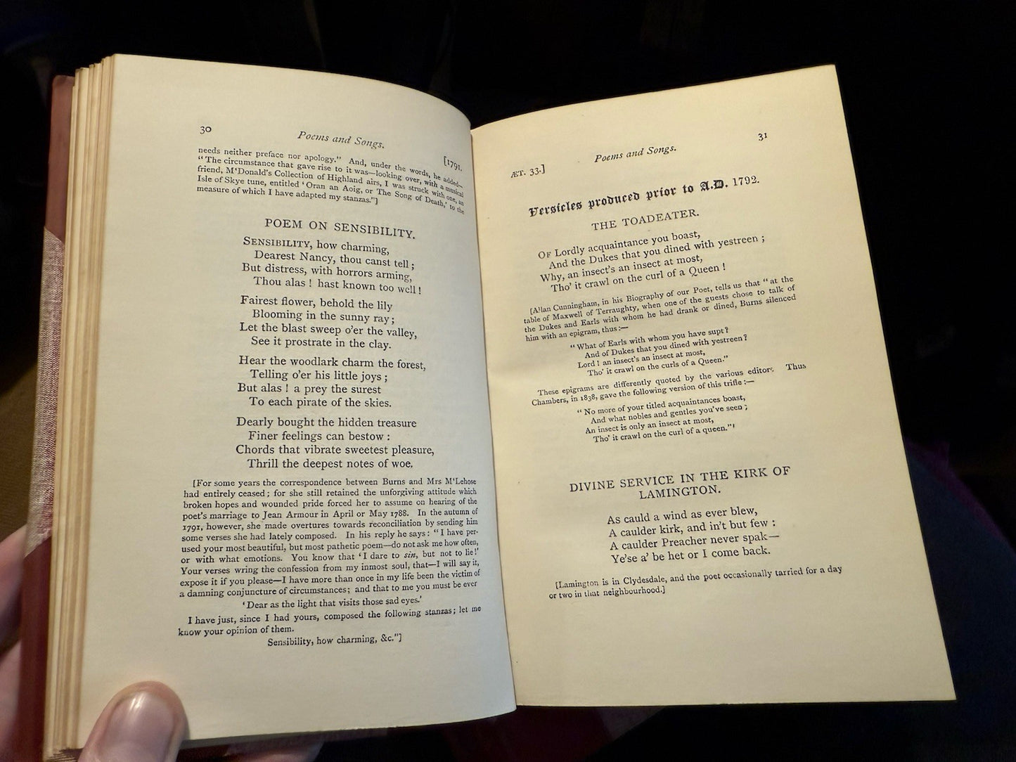 1896 Robert Burns : Poems and Songs Complete (4 Vols) Bound by Ramage