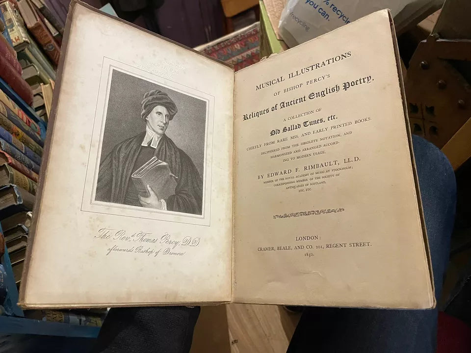 1850 Musical Illustrations of Bishop Percy's Reliques of Ancient English Poetry