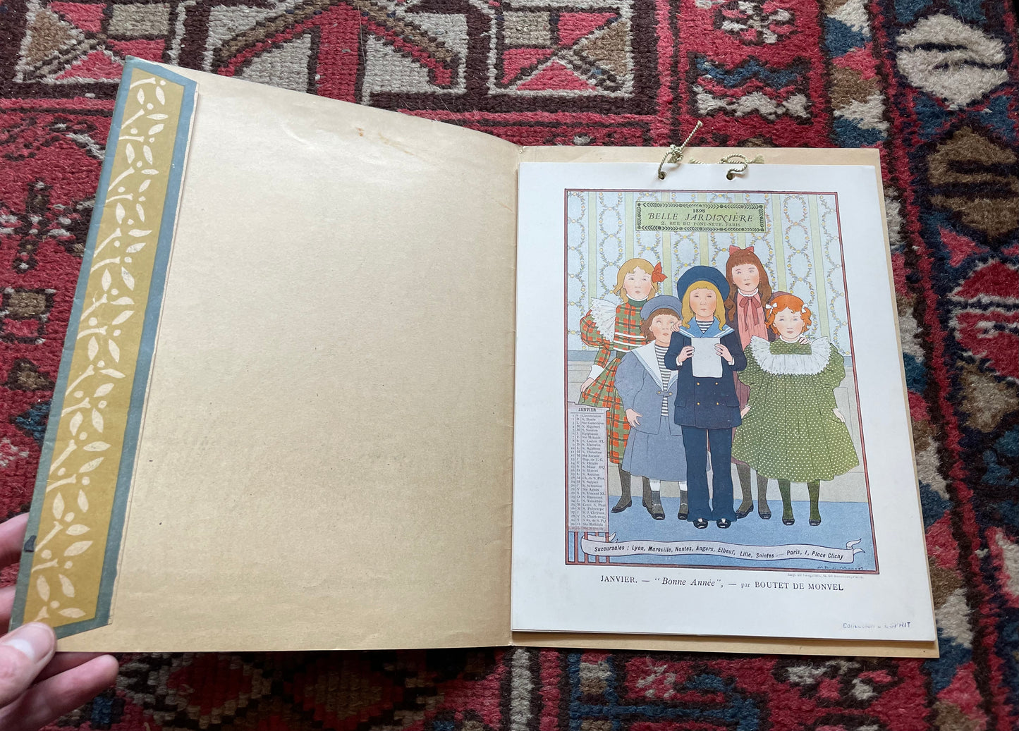 La Belle Jardiniere : French Fashion Art Nouveau Calendar for 1898