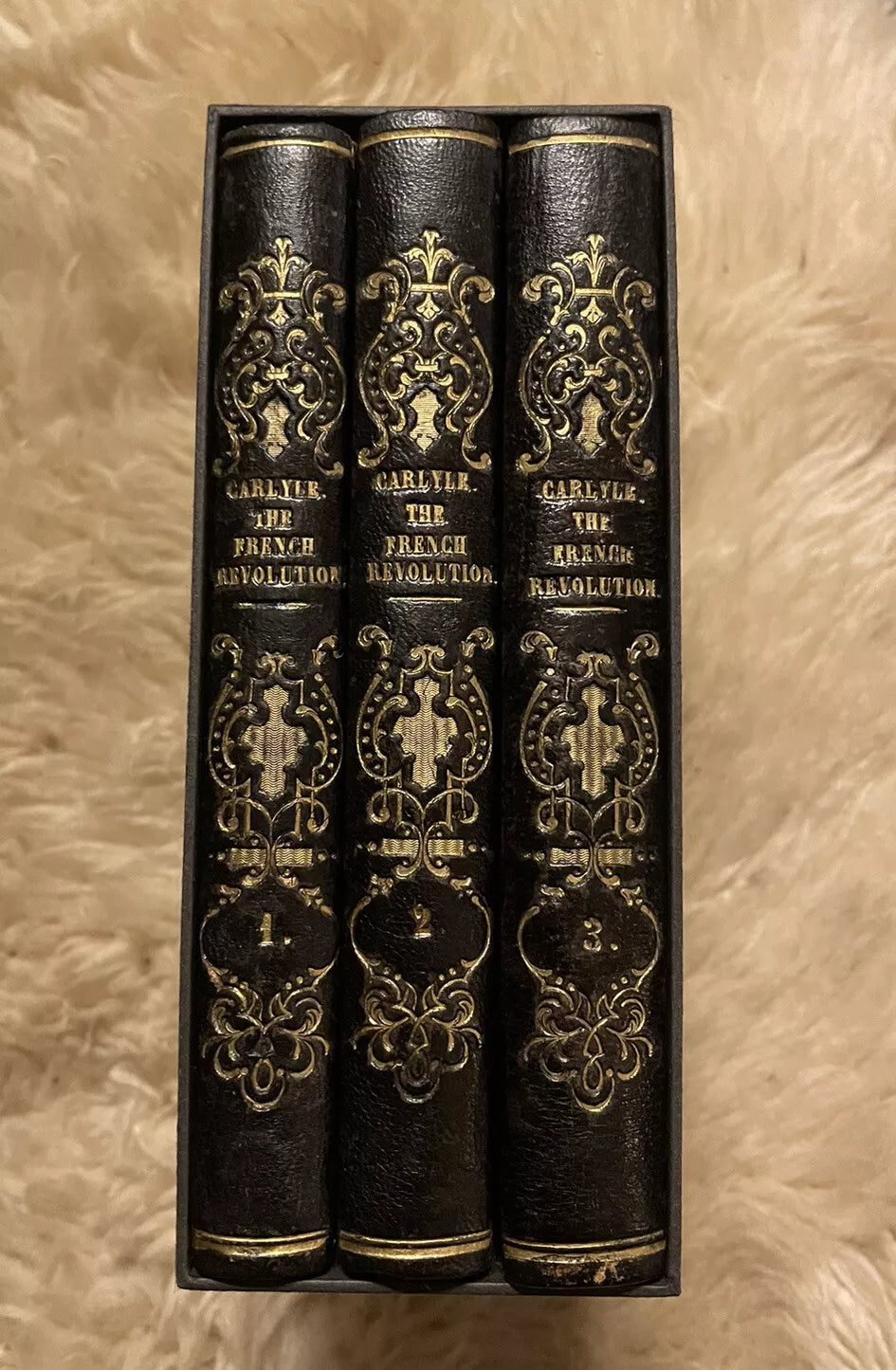 1851 Carlyle : The French Revolution (3 vols in Slipcase) Tauchnitz