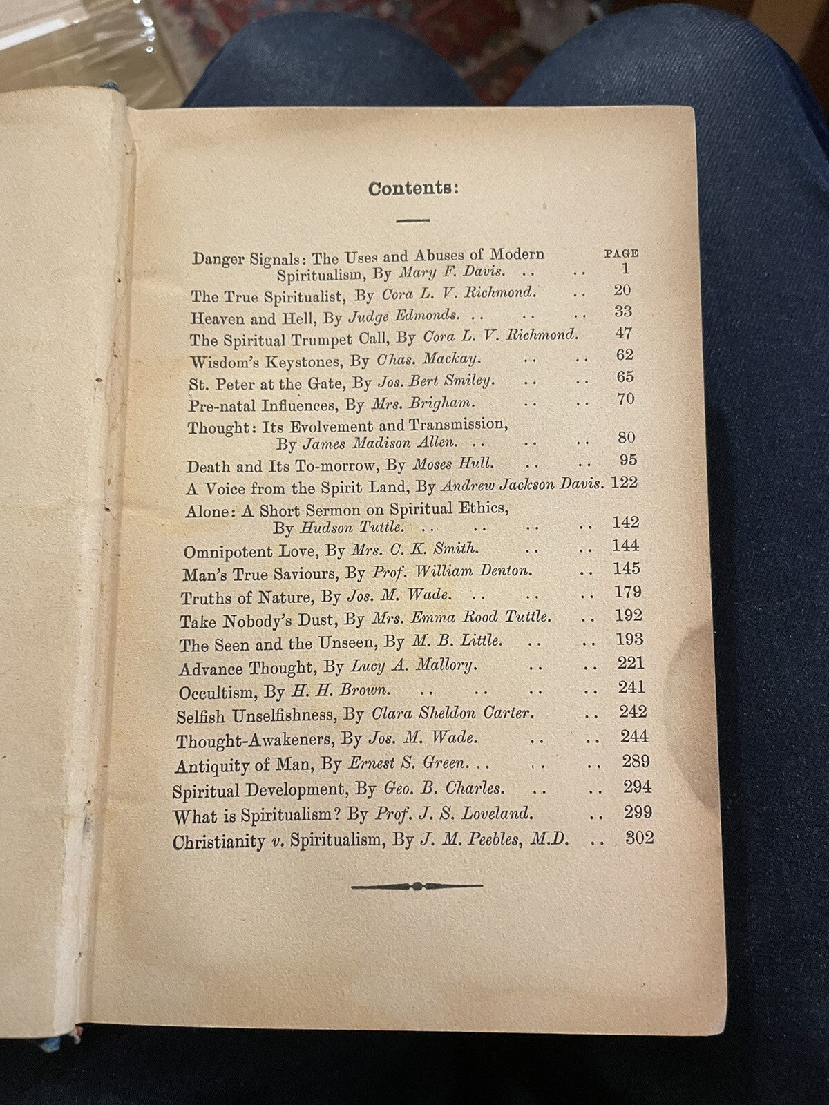 American Advanced Thought on Occult Subjects By America's Leading Minds