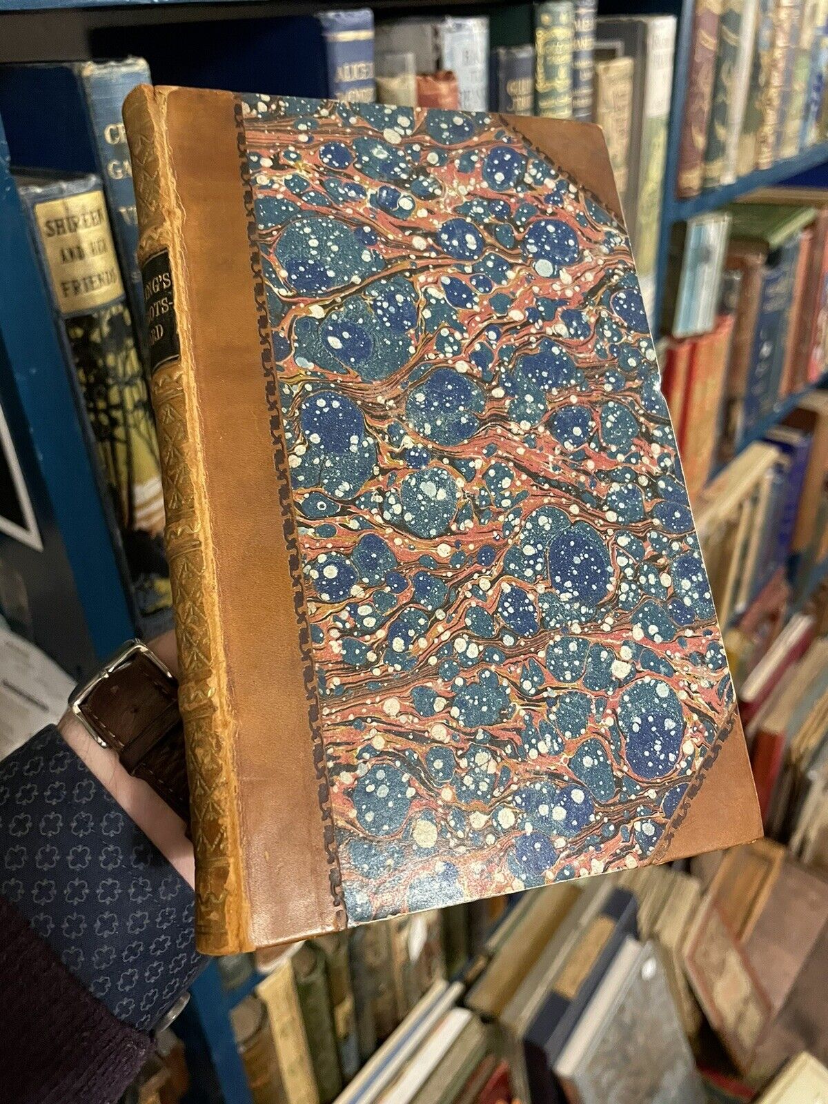 1850 Washington Irving : Abbotsford And Newstead Abbey : Half Leather Binding
