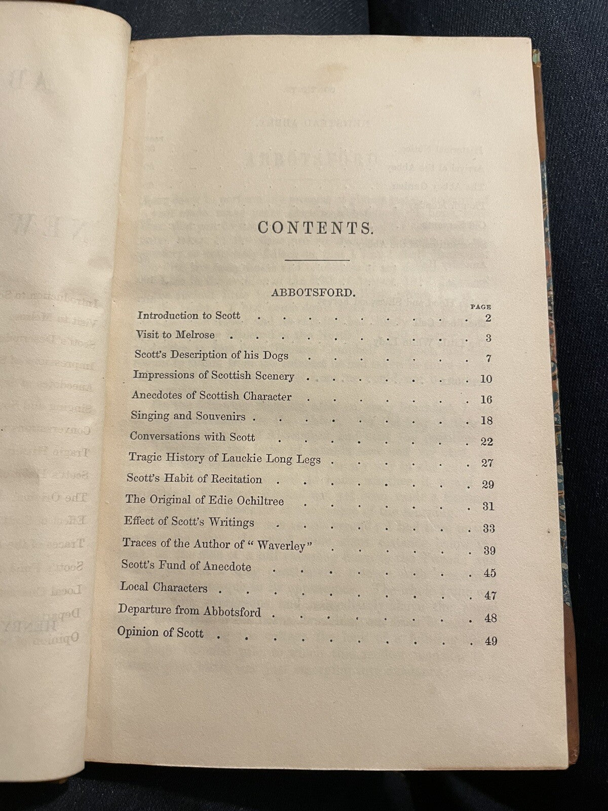 1850 Washington Irving : Abbotsford And Newstead Abbey : Half Leather Binding
