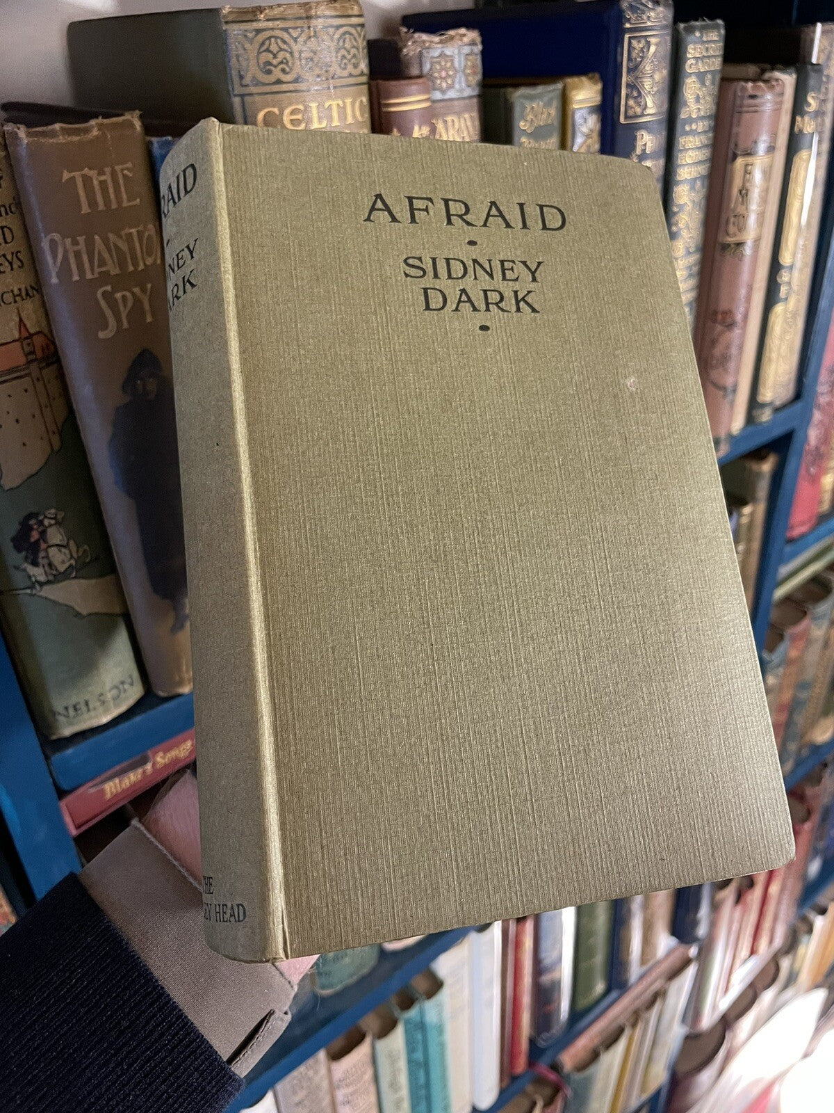 Afraid : Sidney Dark (Editor Church Times) Vintage 108 year-old Dust Jacket 1917