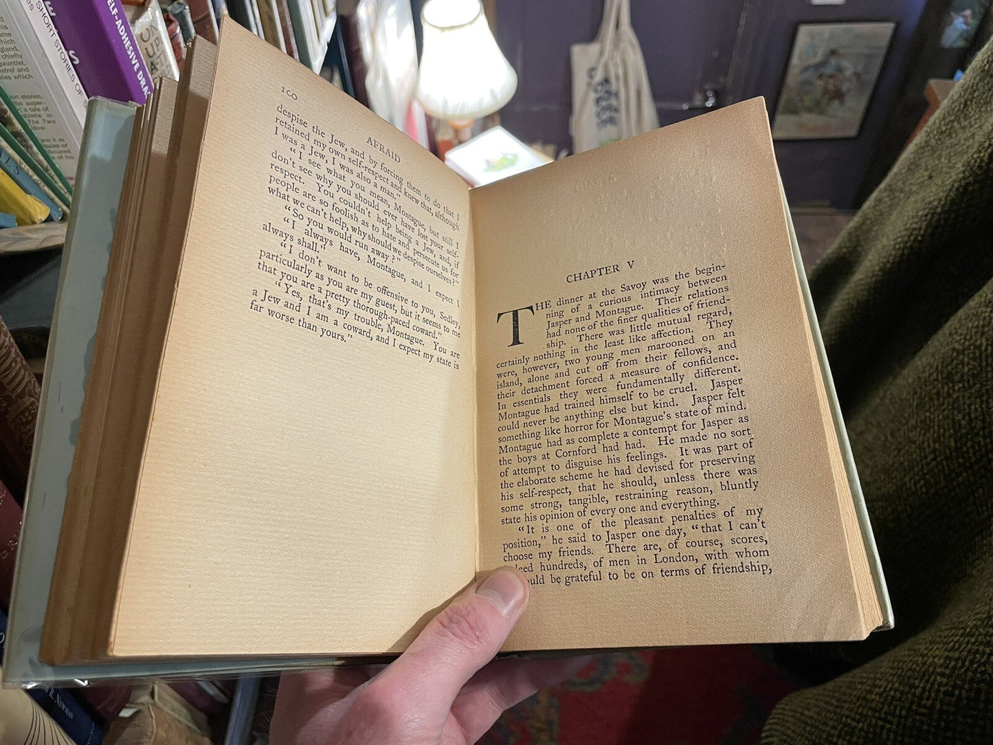 Afraid : Sidney Dark (Editor Church Times) Vintage 108 year-old Dust Jacket 1917