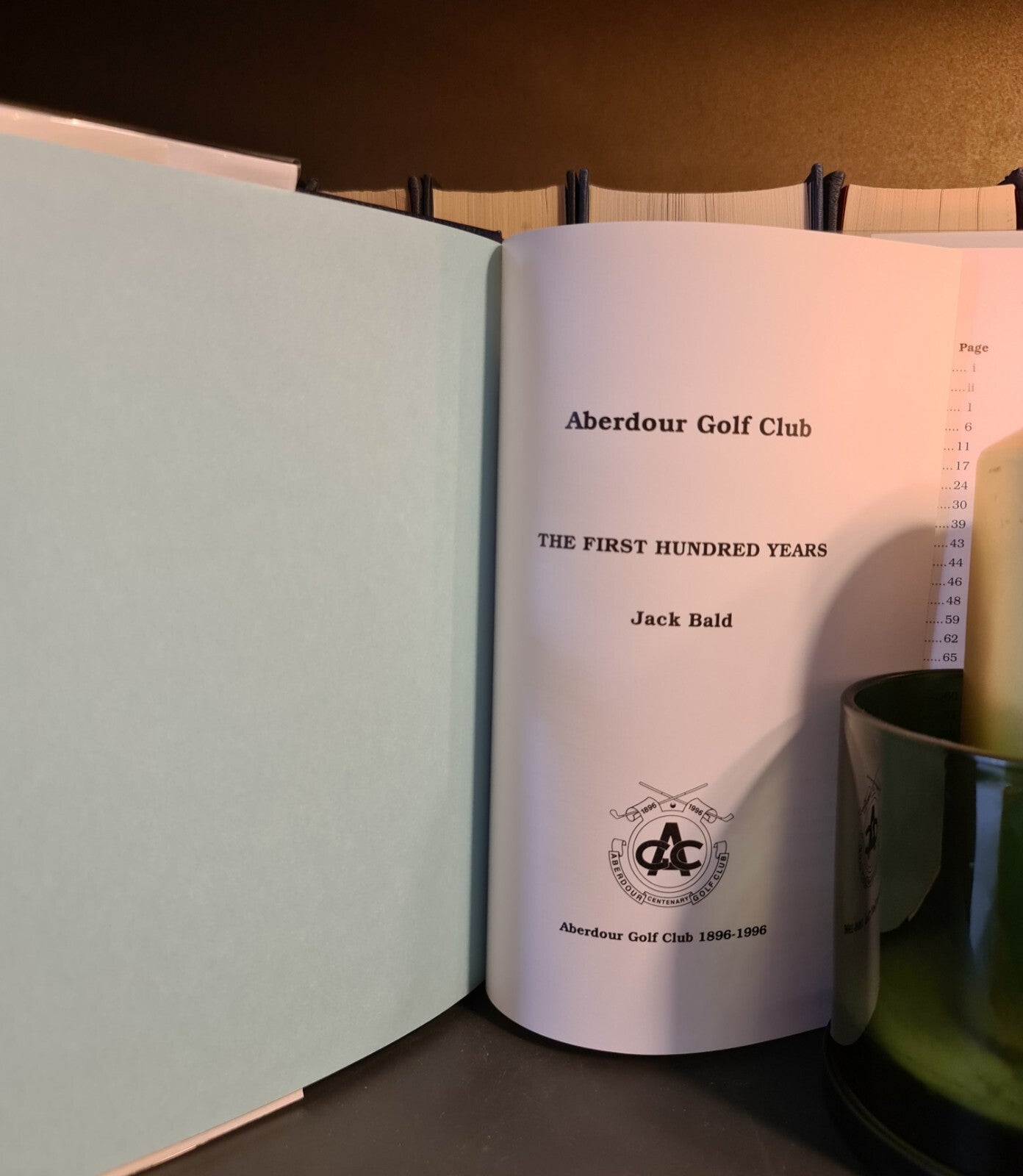 Aberdour Golf Club, The First 100 Years, J. Bald: Hardback: Scottish Golf Clubs