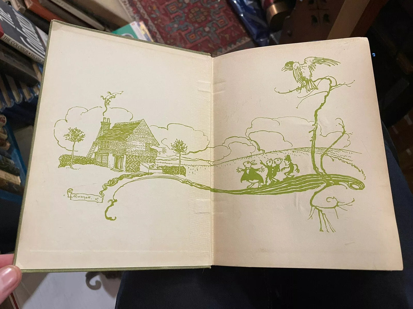 1907 Alice's Adventures in Wonderland : Arthur Rackham : Lewis Carroll 1st
