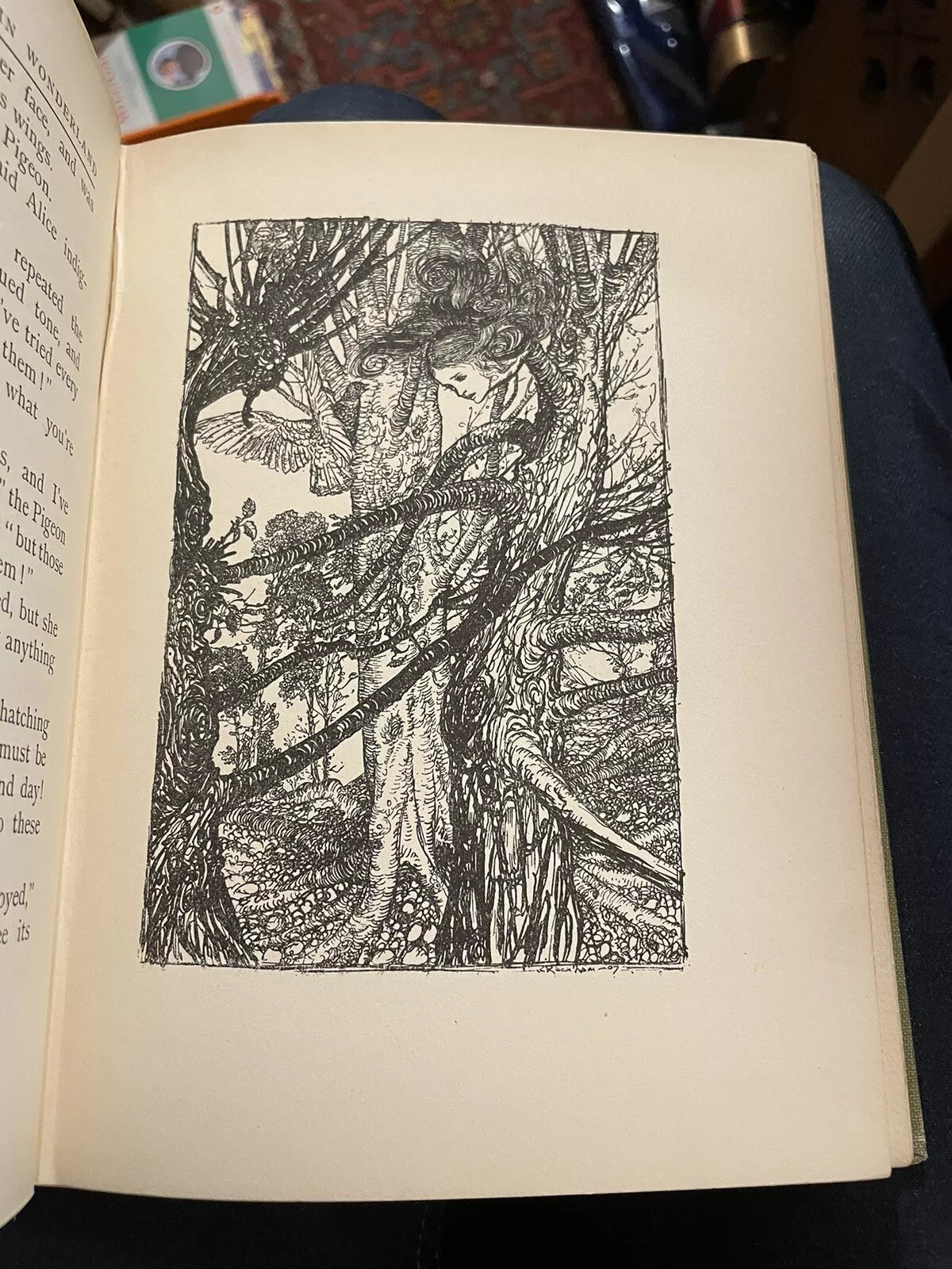1907 Alice's Adventures in Wonderland : Arthur Rackham : Lewis Carroll 1st