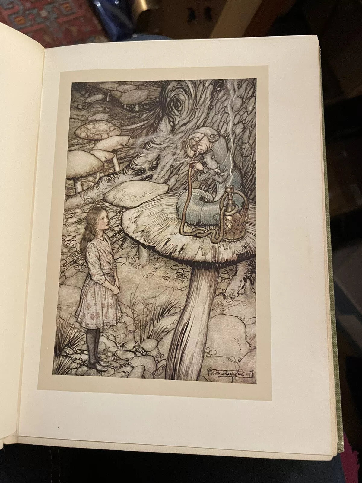 1907 Alice's Adventures in Wonderland : Arthur Rackham : Lewis Carroll 1st