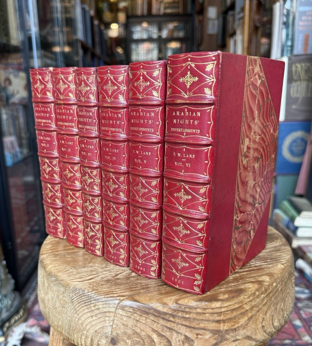 1901 Arabian Nights Entertainments : E W Lane : Bindings by Jackel & Co