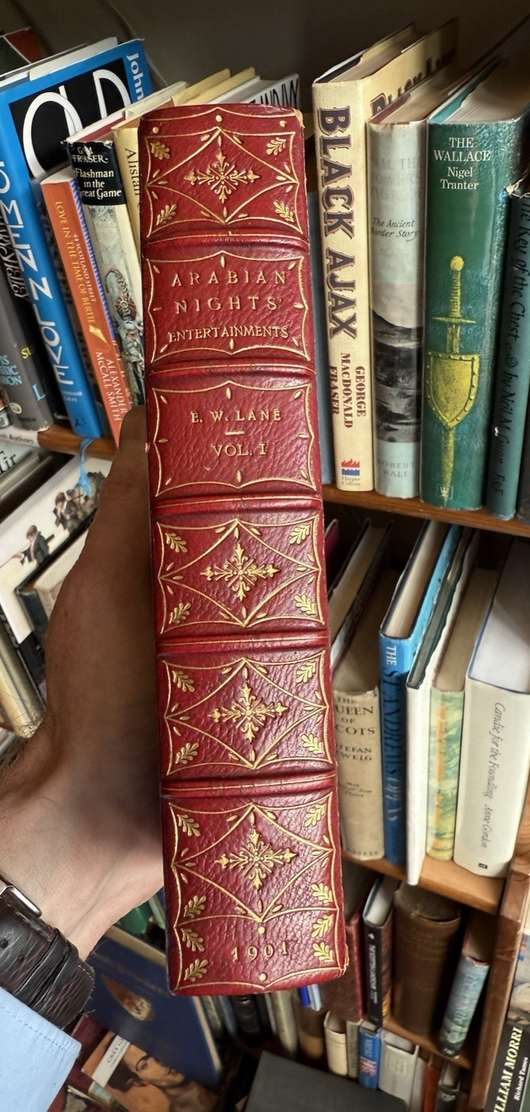 1901 Arabian Nights Entertainments : E W Lane : Bindings by Jackel & Co