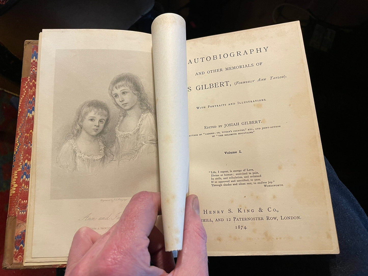 1874 Autobiography and Other Memorials of Mrs Gilbert ( Ann Taylor )