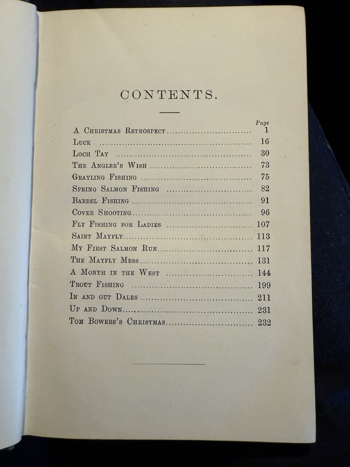 1887 Angling Reminiscences by Francis Francis : Trout Fishing : Loch Tay