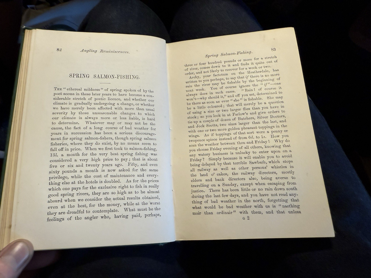 1887 Angling Reminiscences by Francis Francis : Trout Fishing : Loch Tay