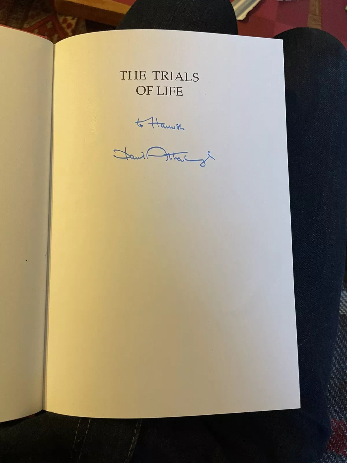 David Attenborough (Signed 1st Edition) The Trials of Life : HB in Dust Jacket