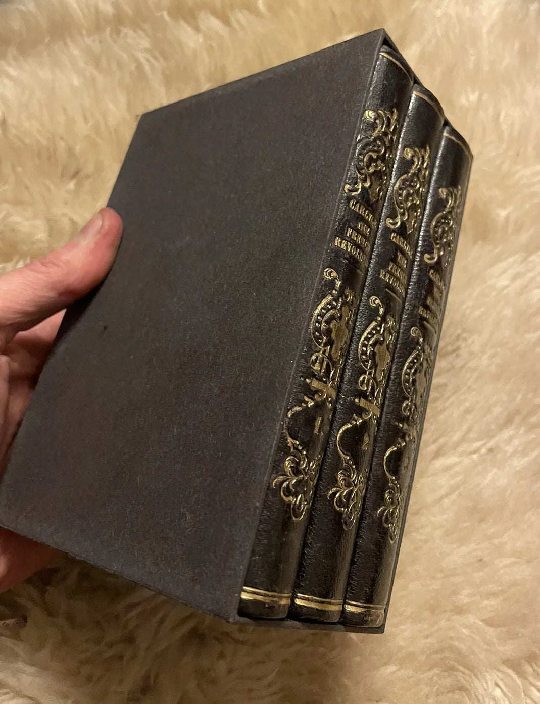 1851 Carlyle : The French Revolution (3 vols in Slipcase) Tauchnitz