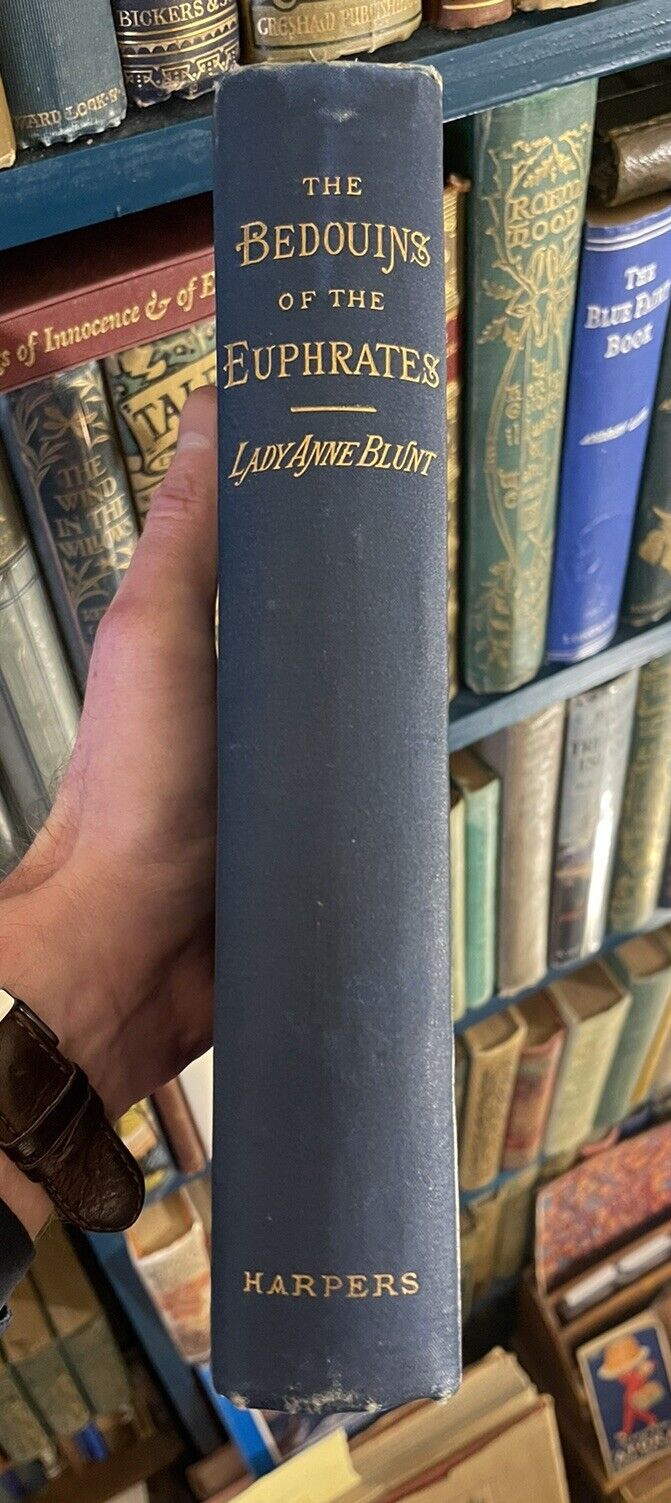 1879 Blunt's Bedouin Tribes of the Euphrates : Desert Arabs : Horse Breeding