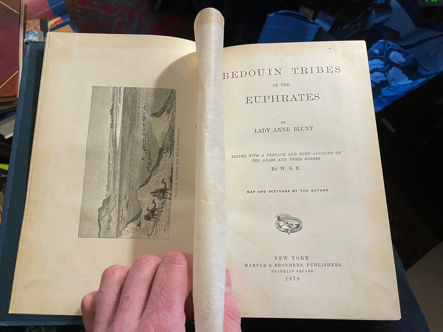 1879 Blunt's Bedouin Tribes of the Euphrates : Desert Arabs : Horse Breeding