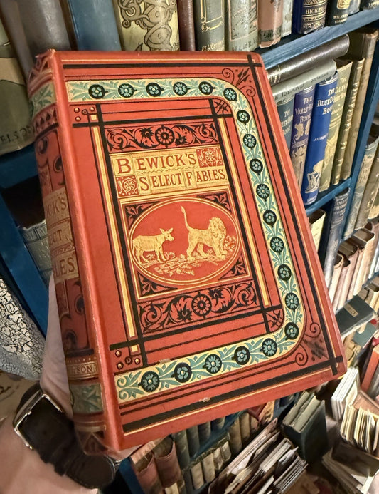 c1874 Bewick's Select Fables : Oliver Goldsmith : In Three Parts : Life of Aesop