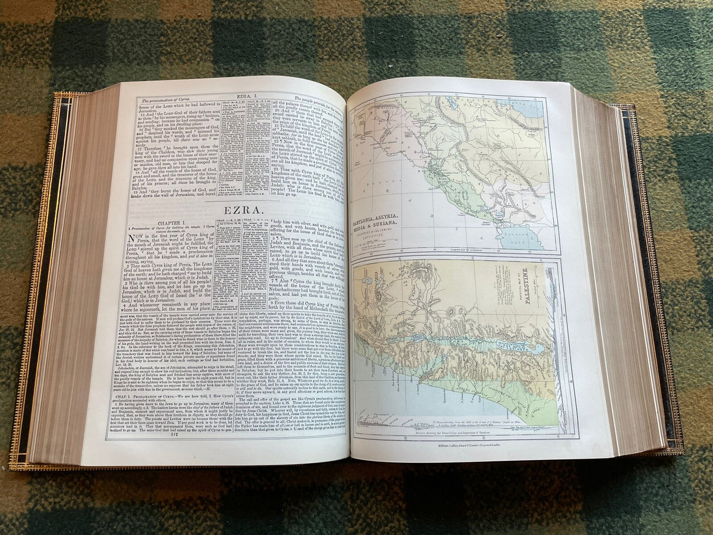 Large Victorian Holy Bible : Commentaries of Henry and Scott : A Very Fine Copy