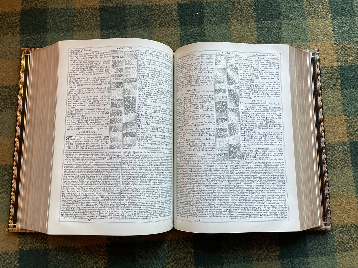 Large Victorian Holy Bible : Commentaries of Henry and Scott : A Very Fine Copy