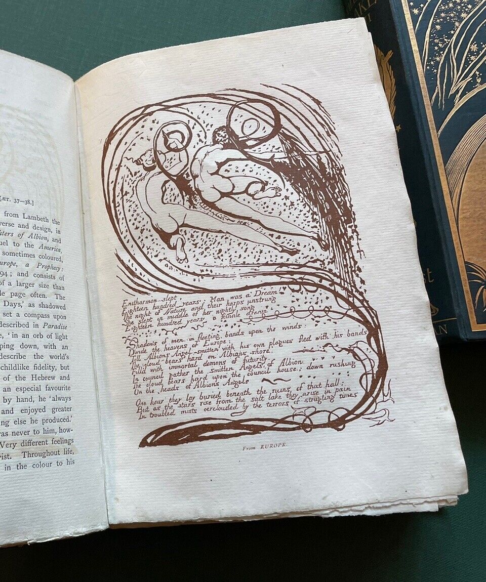 1880 Life of William Blake (2 Vols) Alexander Gilchrist : Decorative Cloth