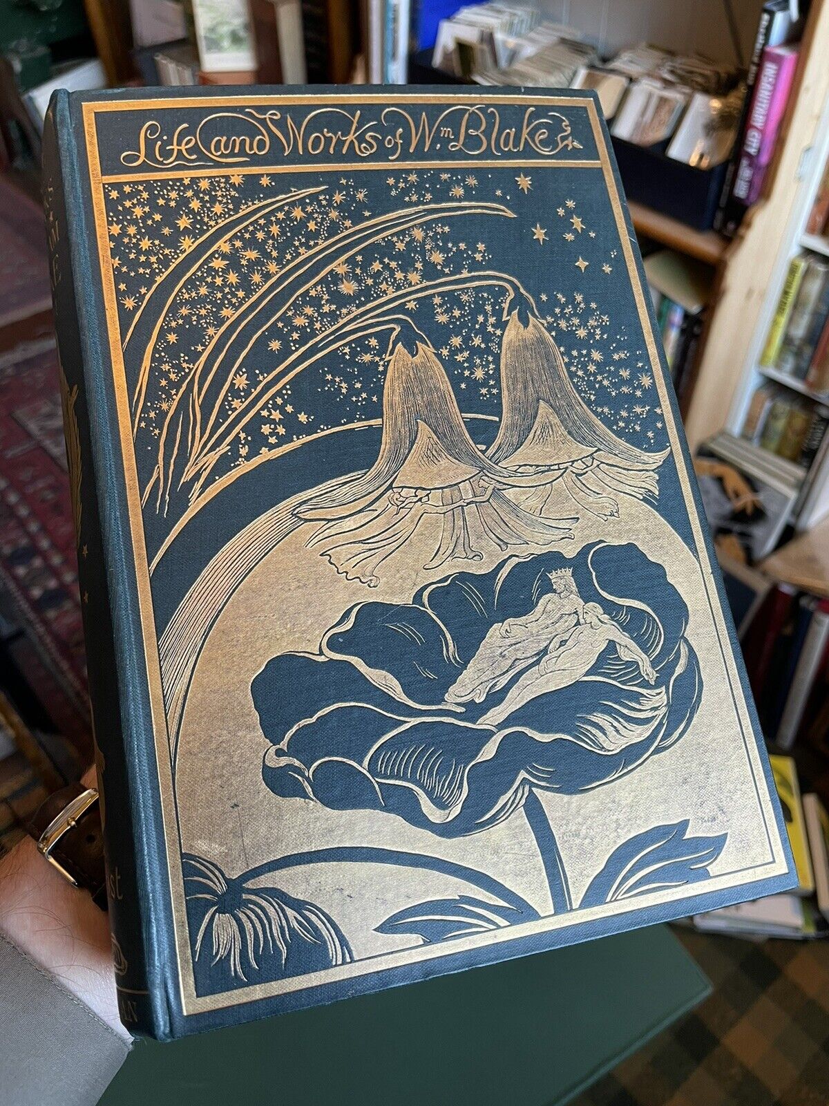 1880 Life of William Blake (2 Vols) Alexander Gilchrist : Decorative Cloth