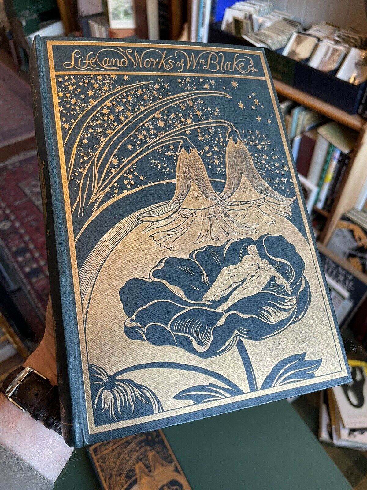 1880 Life of William Blake (2 Vols) Alexander Gilchrist : Decorative Cloth