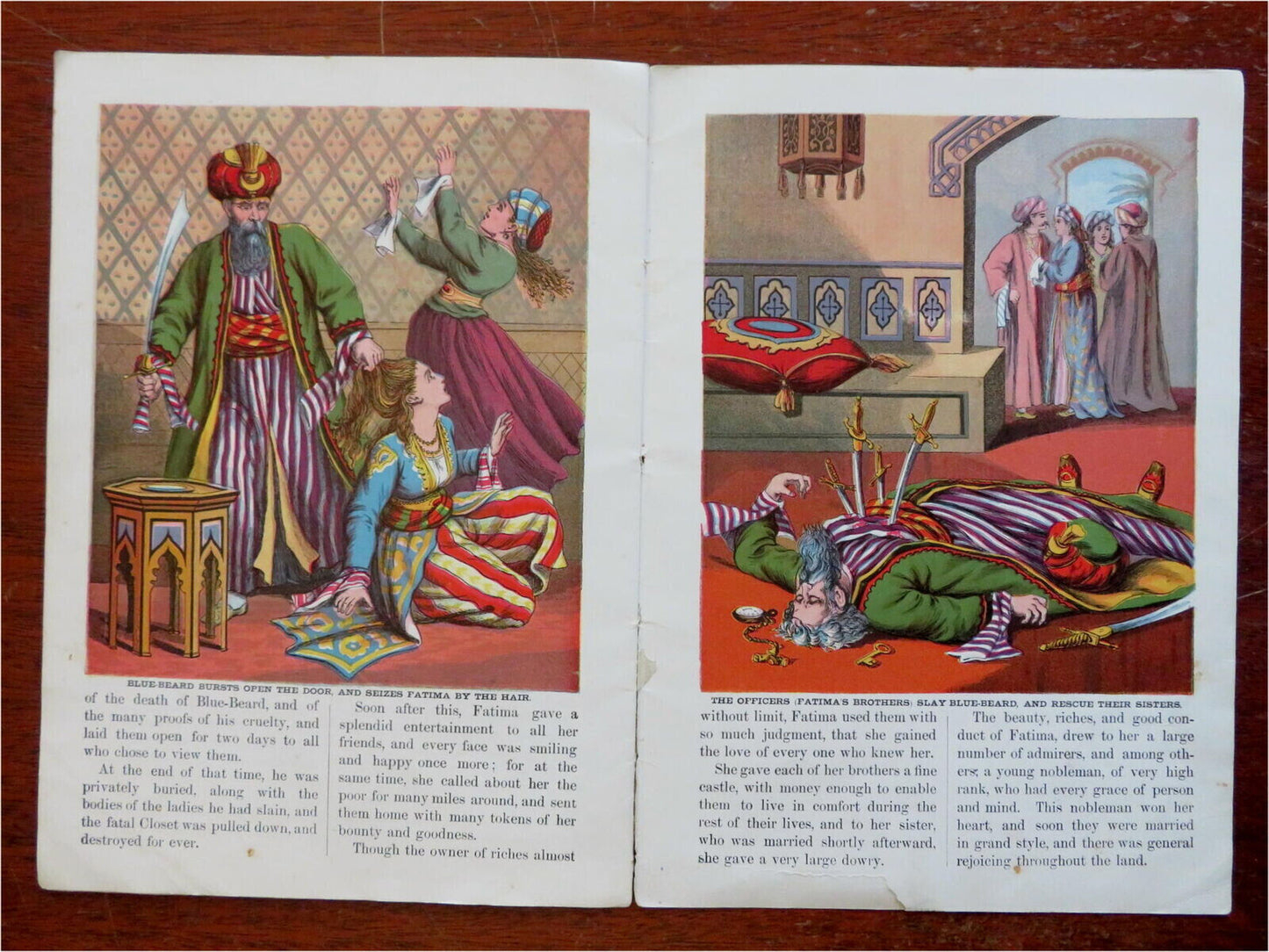 c1865 Blue Beard Arabia Orientalism : Colour McLoughlin book Aunt Kate's Series