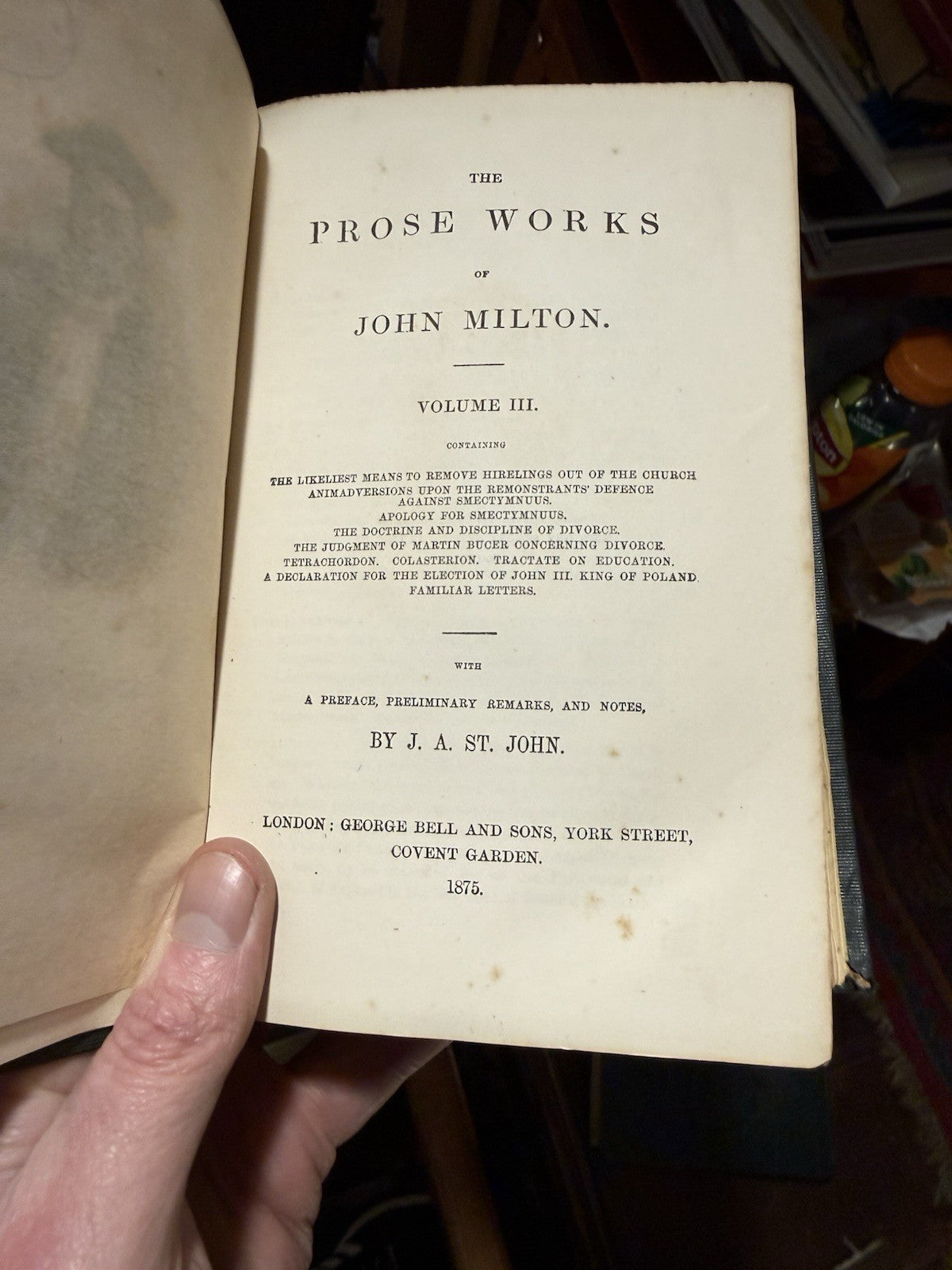The Prose Works of John Milton (5 Volumes) Bohn's Standard Library
