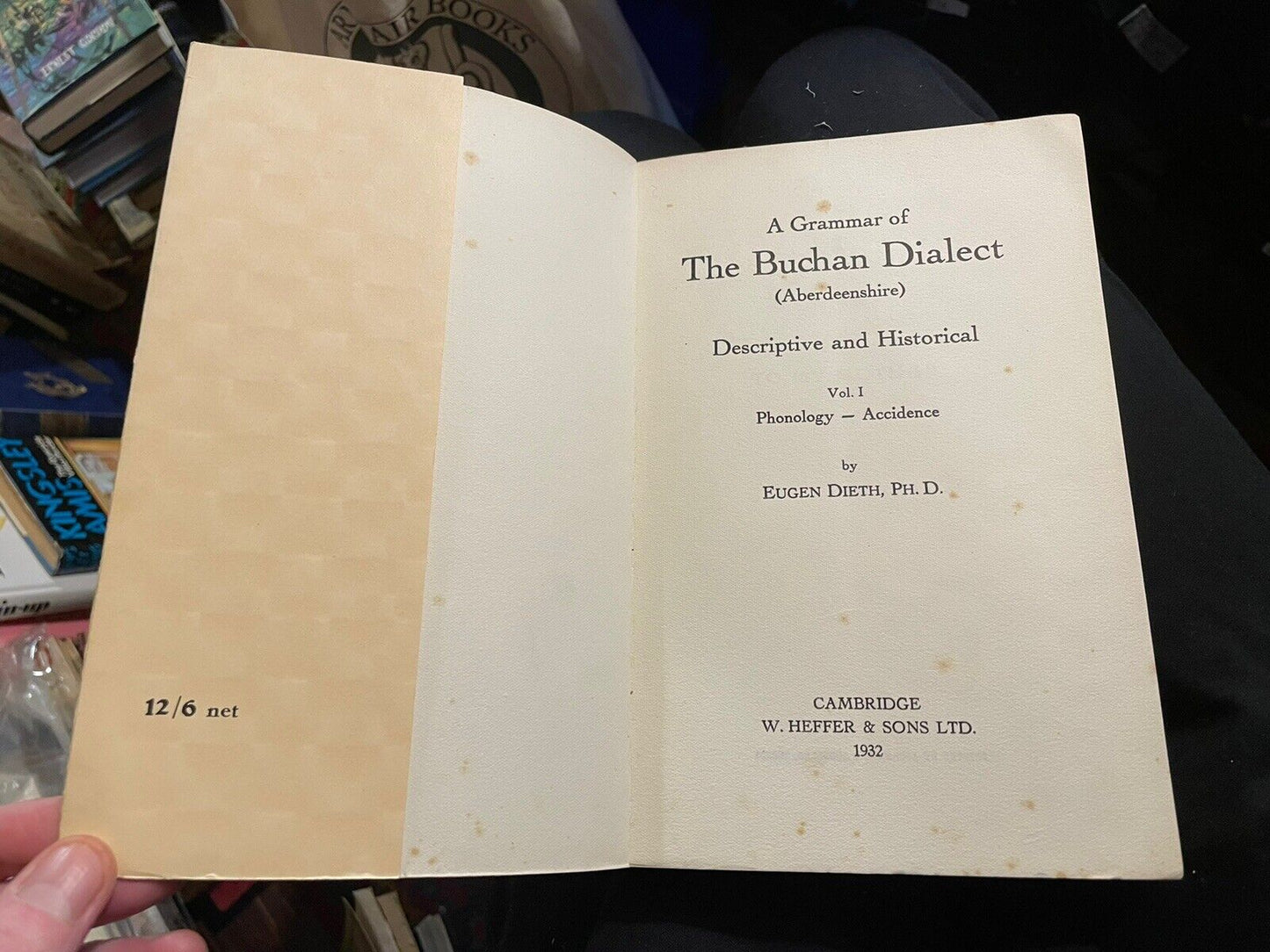 932 A Grammar of the Buchan Dialect (Aberdeenshire) : Eugen Dieth