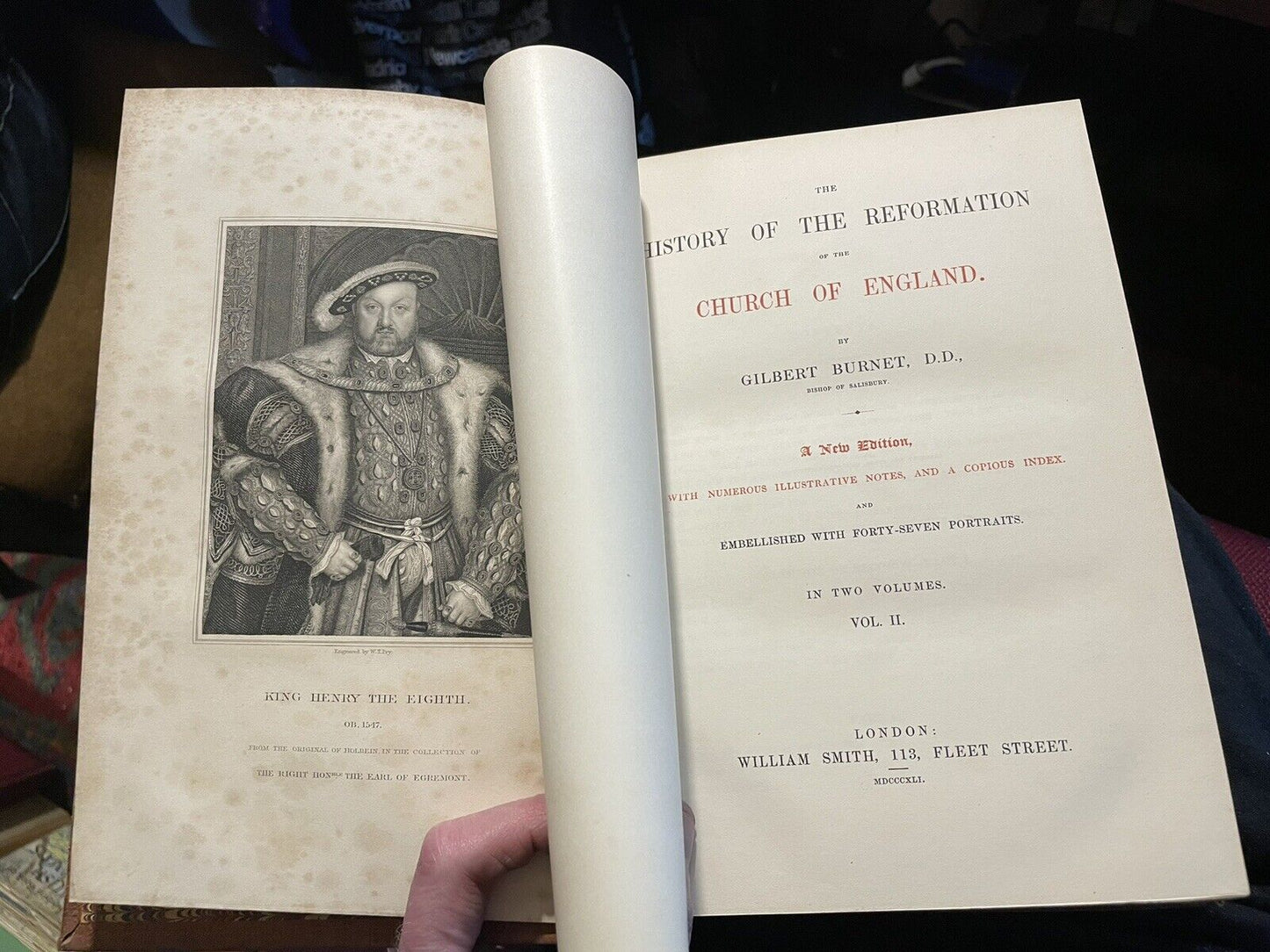 1841 Burnet's History of The Reformation of the Church of England (2 Volumes)
