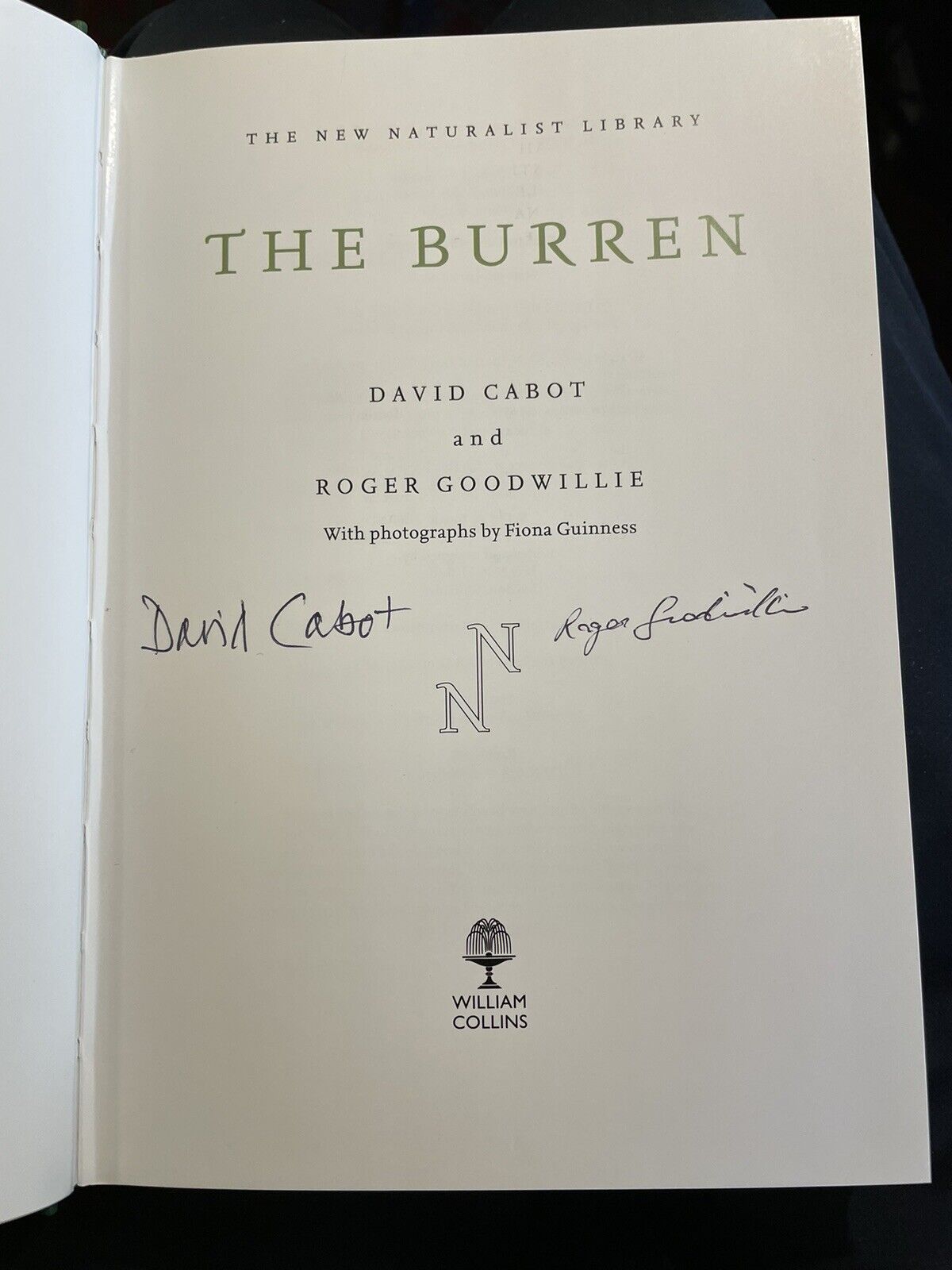 The Burren : David Cabot & Roger Goodwillie SIGNED COPY (NN) New Naturalist 138