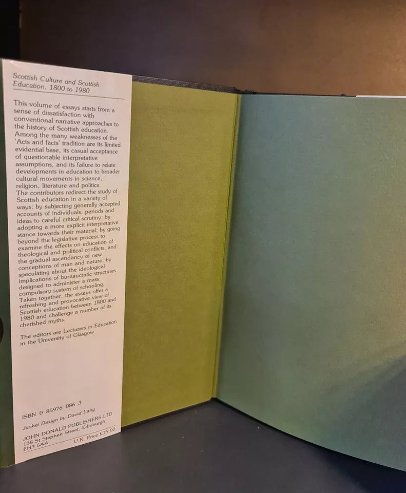 Scottish Culture & Scottish Education 1800 - 1980, Humes/Paterson: Hardback: 1st