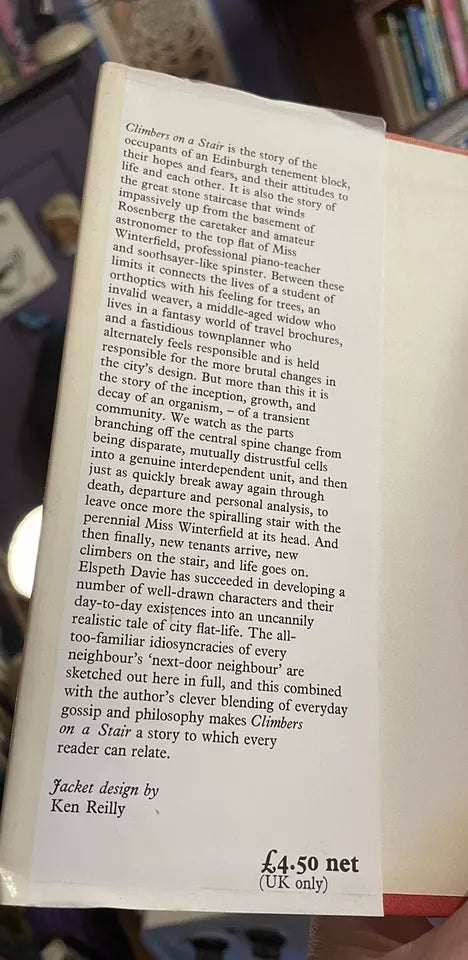 Elspeth Davie : Climbers on the Stair : Edinburgh Tenement Novel 1st 1978