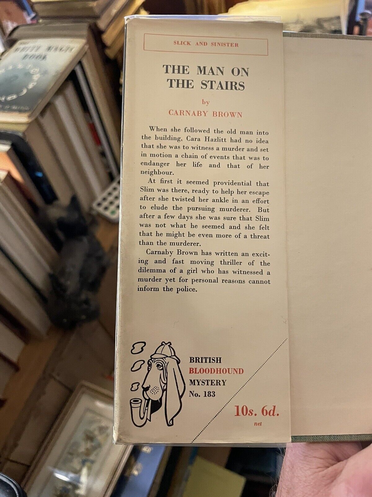 The Man on the Stairs : Carnaby Brown 1st 1957 : Thriller Fiction