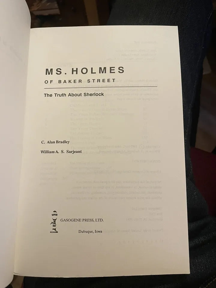 Ms. Holmes of Baker Street: The Truth About Sherlock : Bradley & Sarjeant